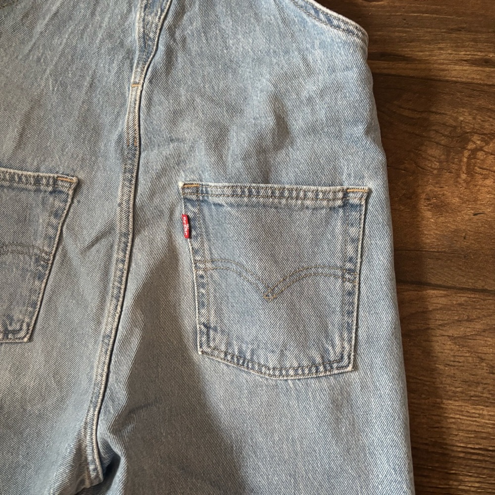 Levi's Women's Vintage Shortalls Medium Blue Wash Size Extra Small NEW - Picture 6 of 6